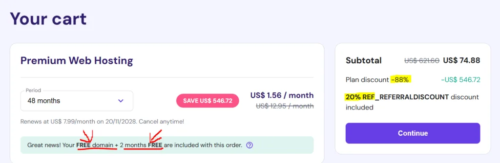 choose cart plan
