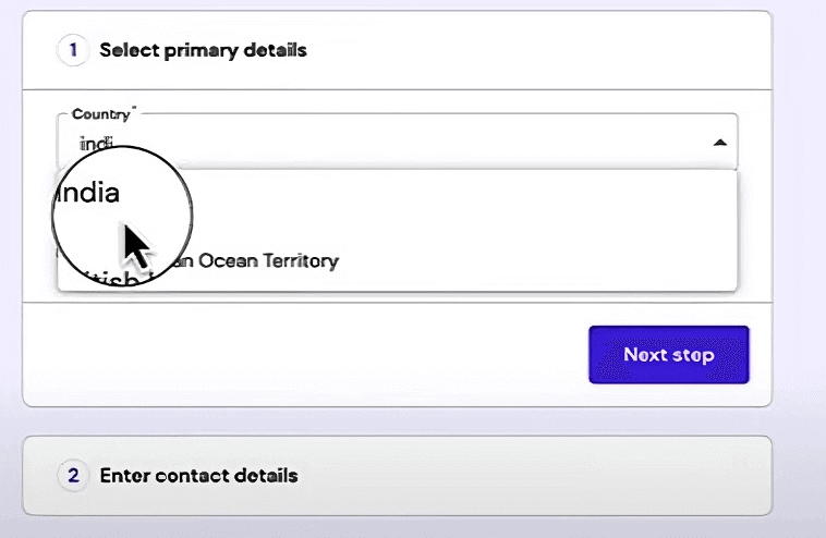 Select your country