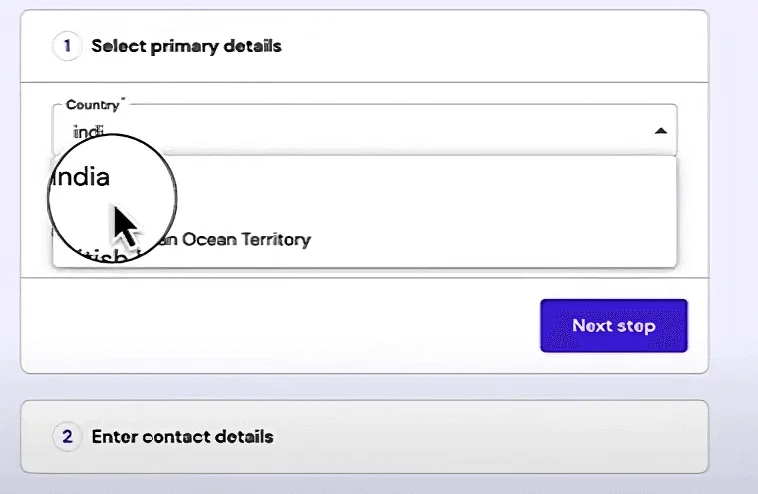 Select your country