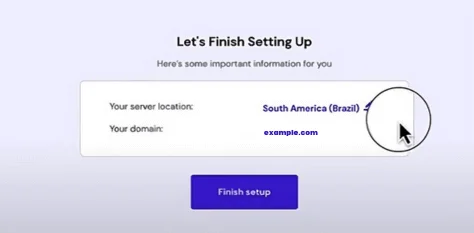 Click Finish Setup