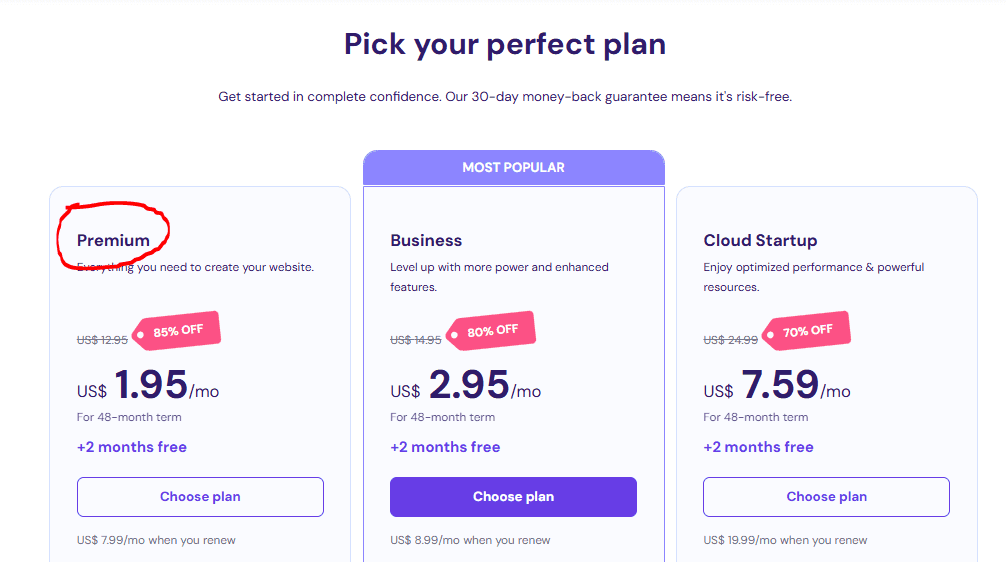 Pick your perfect plan