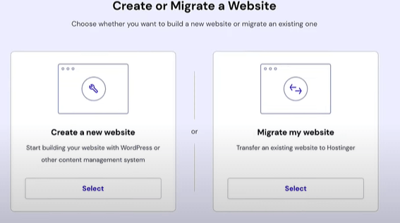 Create or Migrate a Website