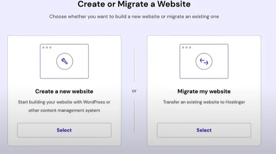 Create or Migrate a Website