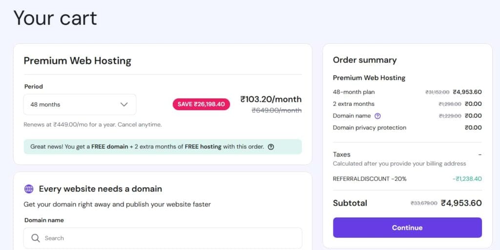 Cart Plan after coupon code
