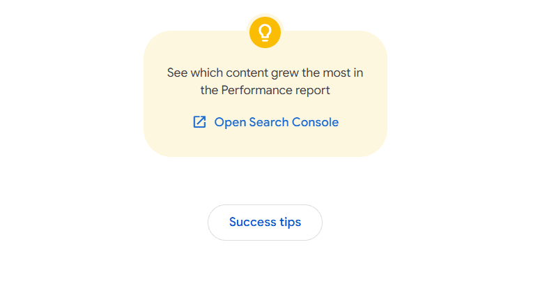Screenshot Of Link To Search Console