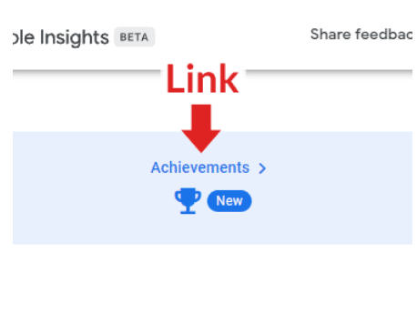 snapshot of achievements link